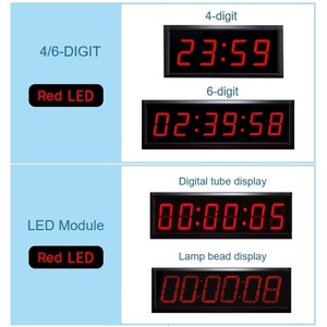 Reloj de Pared Digital ZX de 3 Pulgadas con Pantalla LED de 6 Dígitos, Cronómetro Multifunción para Gimnasio, Entrenamiento, Deportes, Fitness y Reuniones - Product Image 6