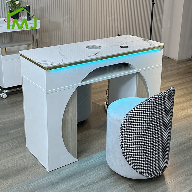 Nail Technician Table and Chairs Portable Manicure Station