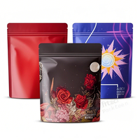 Pochette debout avec logo personnalisé imprimé 3.5g 8e prise Sacs en mylar comestibles 1 gramme de bonbons floraux Cali Packs Sac en mylar exotique anti-odeur