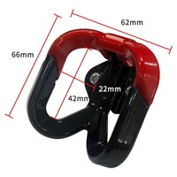 Crochet universel double en alliage d'aluminium pour trottinette électrique, fixation casque modifiée, fabriqué en Chine, vente directe usine