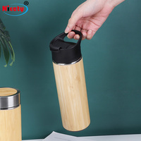 Bouteille d'eau isotherme écologique avec infuseur à thé et filtre, tasse de voyage en acier inoxydable à double paroi