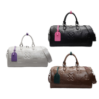Sac de sport et de loisirs tendance grande capacité, imperméable, multifonctionnel, pour week-end, en PU de haute qualité avec fermeture éclair