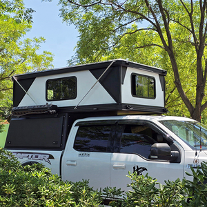 Алюминиевый кемпер-кунг для пикапа с палаткой-тентом для путешествий по бездорожью и семейного кемпинга (для Tacoma, F150, Ranger) - Product Image 5