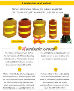 Barrera de Seguridad Vial Rotatoria Anticollisión de Poliuretano para Carreteras de Beijing Roadsafe, Sistema de Rodillos de Cubo de EVA/PU - Product Image 5