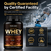 Concentré de protéines de lactosérum en poudre, supplément nutritionnel sportif, 907 grammes, logo et emballage personnalisables, directement de l'usine, OEM