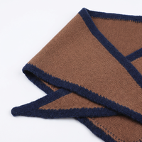 Écharpe d'hiver tricotée chaude en mélange de 15 % de laine, acrylique et nylon, pour voyage et plage, tissu courant, OEM ODM pour la vente en gros