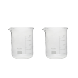บีกเกอร์แก้วบอโรซิลิเกตขนาด 500 มล. ทนความร้อน ใช้ในงานวิทยาศาสตร์ - Product Image 1