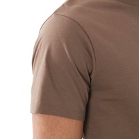 T-shirt Homme Personnalisé en Coton 100% Uni, 220 Grammes, Haute Qualité, Vente en Gros, de Guangzhou