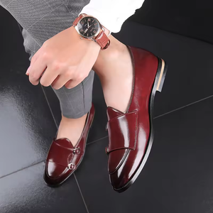 Zapatos Formales de Cuero para Hombre, Mocasines de Cuero de Alta Calidad, Zapatos Casuales Transpirables de Caña Baja - Product Image 5