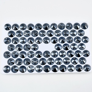 OLeeya Strass en verre à dos plat à coudre de 10 mm, perles de cristal sans plomb en gros pour vêtements, chaussures et accessoires de couture - Product Image 5