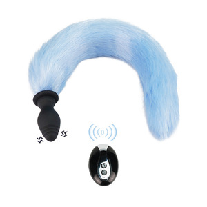 Jouet sexuel pour adultes Cosplay, télécommande, queue de renard, <span class=keywords><strong>plug</strong></span> anal vibrant, silicone, <span class=keywords><strong>plug</strong></span> anal multi-vibrant, pour femmes et hommes - Product Image 1