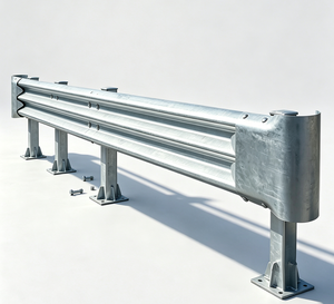 Barrière de sécurité routière en acier galvanisé de type W, norme AASHTO, système de protection contre les accidents de circulation sur autoroute, qualité DIAMOND GRADE - Product Image 6