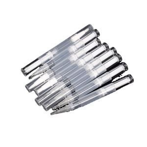 Stylos transparents à bille rotative de 2 ml, 3 ml, 5 ml, vides, avec embout pinceau pour applicateur d'huile à cuticules, tube pour liquide de croissance des cils - Product Image 4