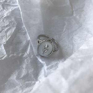 Anillo de Plata de Ley S925 con Forma de Tulipán y Madreperla, Joyería para Uso Diario de Mujer - Product Image 3