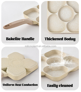 Ăn Sáng Chảo Không Dính Trứng Chiên Pan Chiên Bít Tết Hoặc Làm Bánh Burger Công Cụ 5 Lỗ - Product Image 6