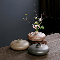 Vase en céramique de poterie brute créative de style japonais pour table à thé et table basse