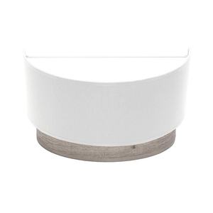 Lampada da tavolo 1xE27, bianca, legno grigio, dimensioni 17x30x15 cm, ideale per illuminazione decorativa e ambientazione in - Product Image 1