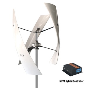Générateur éolien vertical Spirale 2000W 24V 48V 96V à faible bruit pour toiture, énergie éolienne alternative - Product Image 2