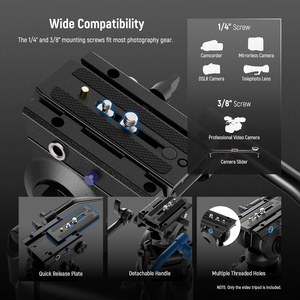 Fabrika fiyat büyük hafif dijital taşınabilir kamera tripodu Video kamera için ağır <span class=keywords><strong>Tripod</strong></span> ağır <span class=keywords><strong>Tripod</strong></span> - Product Image 4