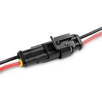 16AWG tahan air 2-Pin seri kawat Terminal konektor karet terisolasi kawat Harness untuk penggunaan mobil