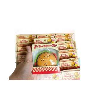 Jouets en PVC imitant des aliments, best-sellers, anti-stress, super doux, hamburgers et frites, jouets à presser pour filles et garçons, cadeau - Product Image 5