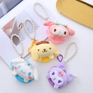 Anime Kawai Sanrioq Coin Purse Rodada Fone De Ouvido Mudança Armazenamento Saco Protetor Caso Saco De Armazenamento Presente para Meninas