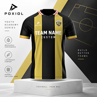 Maillots de football géométriques personnalisés au design audacieux pour les clubs et académies jeunes du Royaume-Uni avec noms et numéros de joueurs