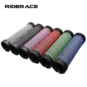 RIDERACE-Bicyclette en nid d'abeille, poignée antidérapante en silicone durable pour vélo de route et <span class=keywords><strong>VTT</strong></span> - Product Image 1