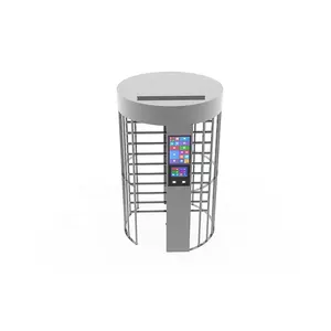 Door Access Control Event Barcode Reader Ticket Checking Qr Code Rfid Card Reader Full Height Turnstile