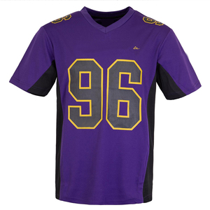 Camiseta de Fútbol Americano Transpirable y Cómoda, 100% Poliéster, Ecológica, con Estampado por Sublimación, Impresión de Logotipo Personalizado, Gran Venta - Product Image 2