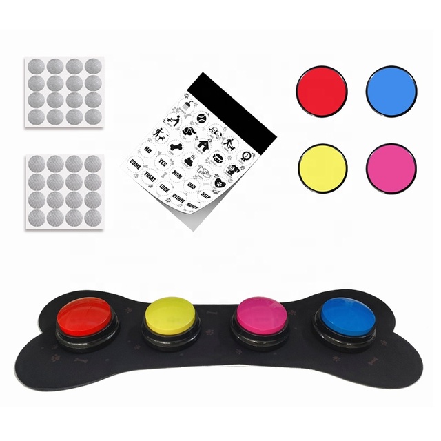 OEM ODM Customized Printing 30 Seconds Voice Song Music Animal Programmable Sounds Effects Dog Talking Recordable Buzzer Button