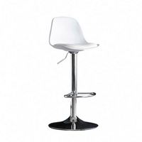 Chaise de bar pivotante moderne OEM ODM en gros à bas prix avec structure métallique et siège en PU pour îlot de cuisine