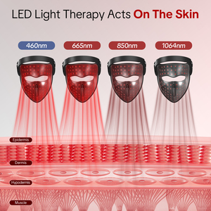Nueva Máscara Facial de Terapia de Luz con Activación por Voz, Máscara de Terapia de Luz Roja <span class=keywords><strong>4D</strong></span> para Salón de Belleza - Product Image 3