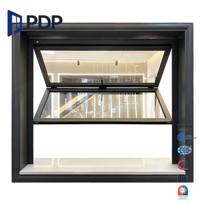 PDP-Fenêtre d'ouverture minimaliste en aluminium, auvent vertical de conception française, rideaux pliables en <span class=keywords><strong>accordéon</strong></span> pour bar, boutique, café - Product Image 2