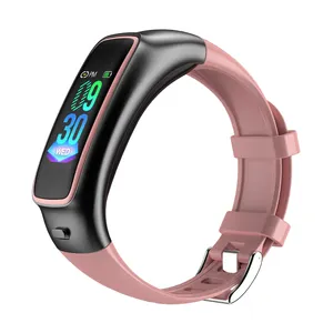 Bracelet connecté bluetooth, 2-en-1, pour hommes, capteur d'activité physique, avec écouteurs, pour Android et Ios, TB02, tendance