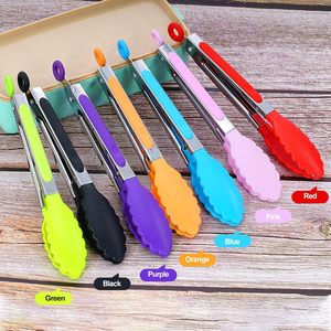 Pinces de cuisine en silicone de qualité alimentaire et acier inoxydable, résistantes à la chaleur, antidérapantes, avec verrouillage, pour la cuisson, le grillage et le service - Product Image 3