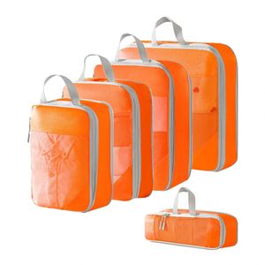 Ensemble de dix cubes de rangement pour vêtements, sacs de voyage en polyester pour cosmétiques et articles de toilette numériques, sacs de rangement pour chaussures et bagages - Product Image 2