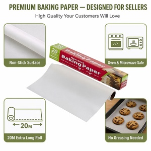 Kertas Roti Silikon Food Grade, Kertas Panggang Anti Lengket dengan Kotak Pemotong, Tahan Air dan Tahan Minyak untuk Oven dan Air Fryer - Product Image 4