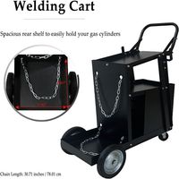 Chariot de soudage en acier Offre Spéciale chariot à outils machine de camion tuyau à quatre roues avec structure de conteneur de rouleaux support personnalisé OEM ODM