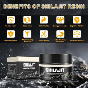 Boost d'énergie naturel, résine de Shilajit, or himalayen pur, qualité supérieure, 60% d'acide fulvique, pour la santé masculine, complément en marque privée - Product Image 2