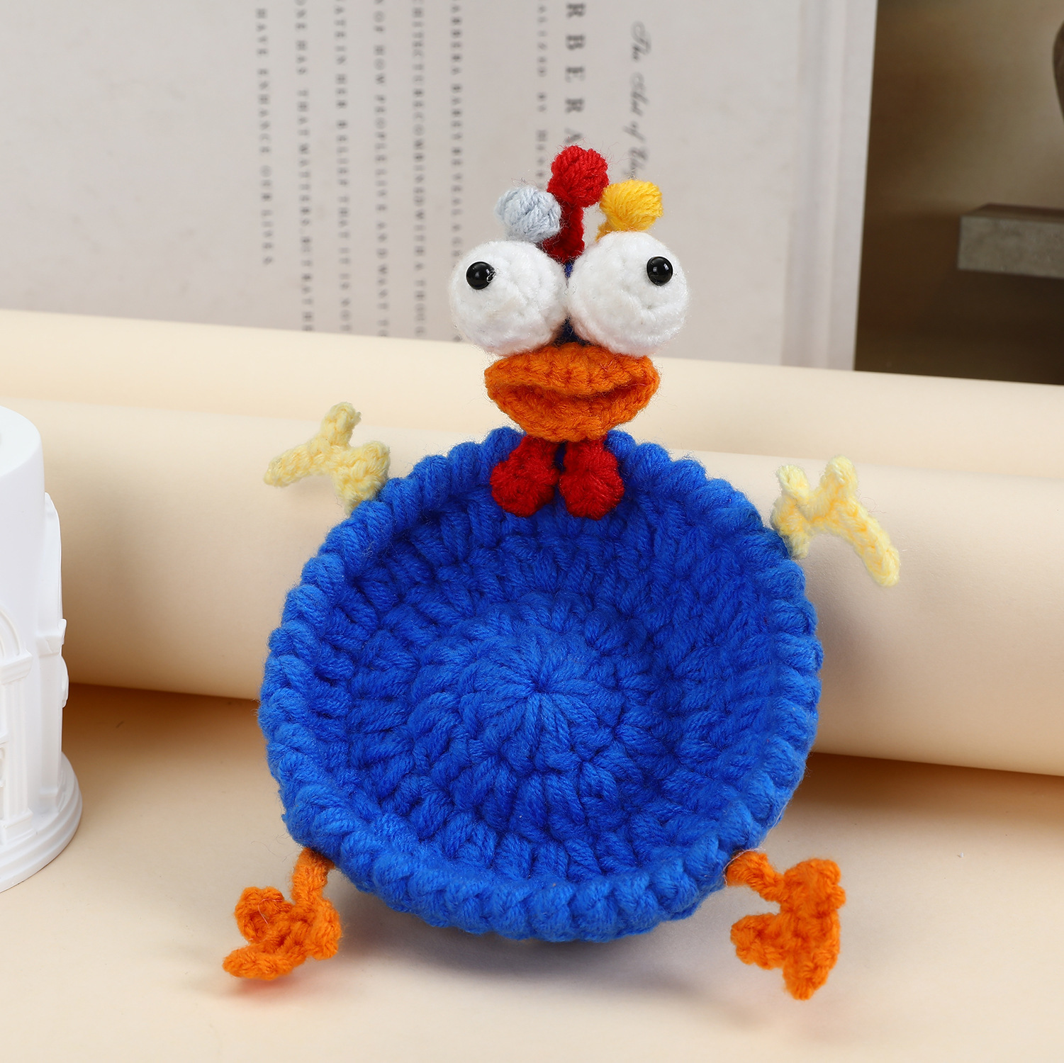 Dessous de verre poulet Gugu bleu