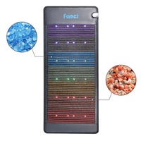 FUMEI PEMF Lumière rouge 7 pierres précieuses Chakra Chauffage infrarouge lointain Matelas avec ions négatifs Corps entier Cuir PU Matelas en améthyste