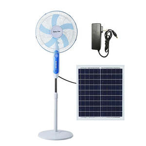 Ventilador Solar de 16 Pulgadas, Panel Solar de 20W Recargable con Salida USB para Uso en Interiores y Exteriores - Product Image 1