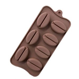 Échantillon Gratuit Usine 7 Moules en Silicone en Forme de Grains de Café pour Chocolat, Bac à Glaçons en Silicone, Moule en Résine OEM/ODM - Product Image 3