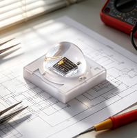 Émetteur LED IR SMD 3535 940nm haute puissance, montage en surface, diode électroluminescente infrarouge, base en céramique avec lentille en silicone