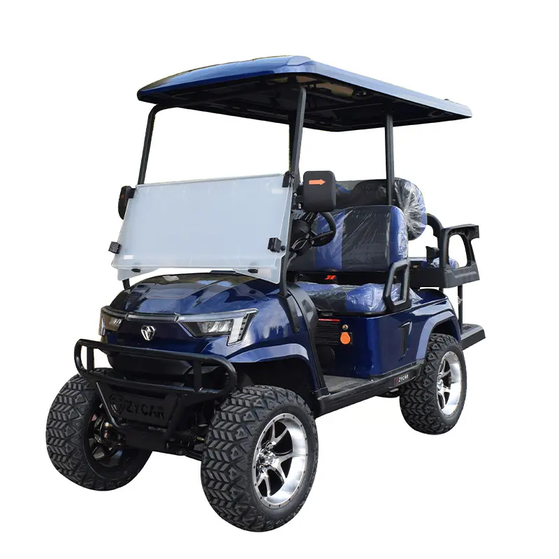 ZYCAR nuovo design di fabbrica 2 + 2 passeggeri Golf Buggy Golf Cart elettrico 4 posti