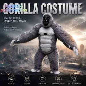Disfraz de Mascota Inflable de Gorila Negro Unisex, Traje de Poliéster para Adultos, Eventos y Festivales - Product Image 3
