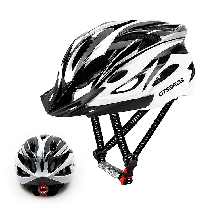 CE CPSC สกูตเตอร์สเก็ตบอร์ดกีฬาหมวกนิรภัยพร้อมไฟท้ายจักรยานหมวกกันน็อค LED สำหรับขี่จักรยานจักรยาน