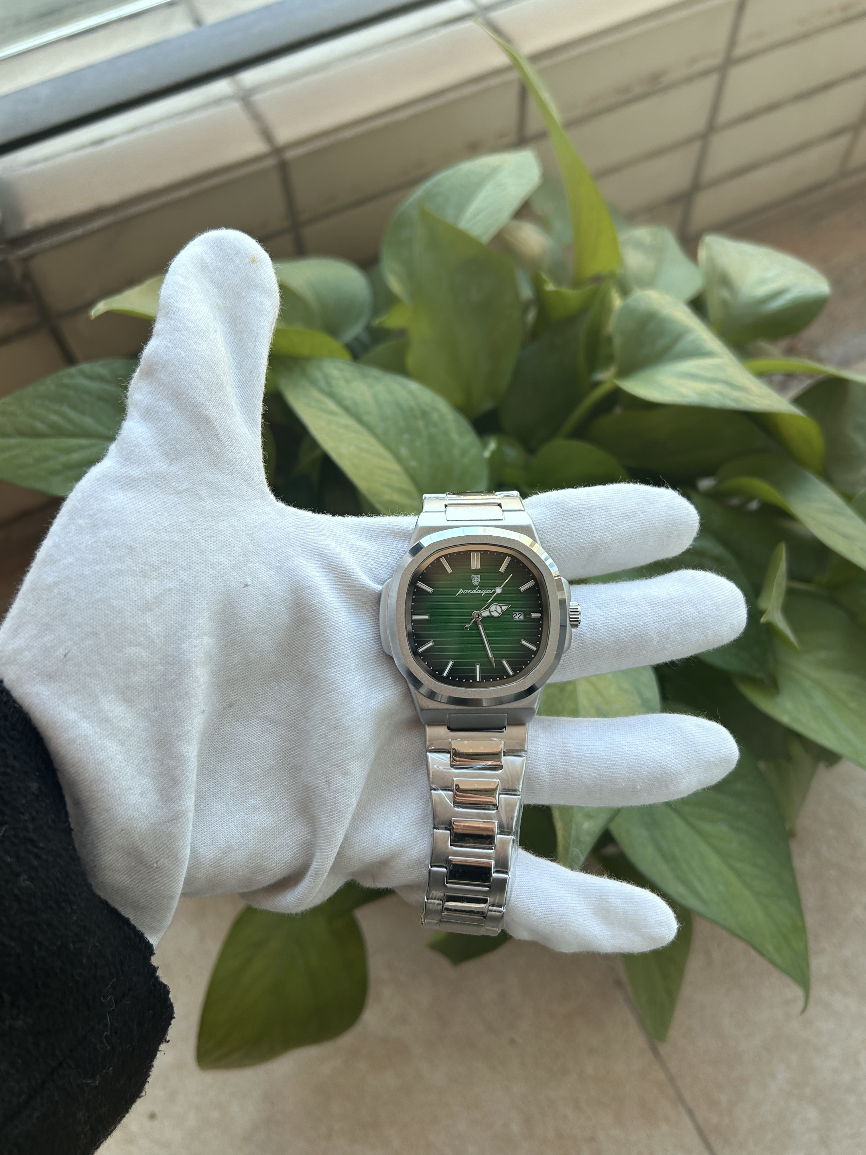 P-613 New Trend Luxury Casual Men's Wristwatch Brand Quartz Watch with  Luminous Calendar and Leather Band Relojes Hombre