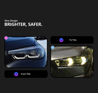 Phares LED modifiés DLW pour BMW X5 G05 2019-2025, feux de jour à double couleur en forme de flèche, remplacement des phares